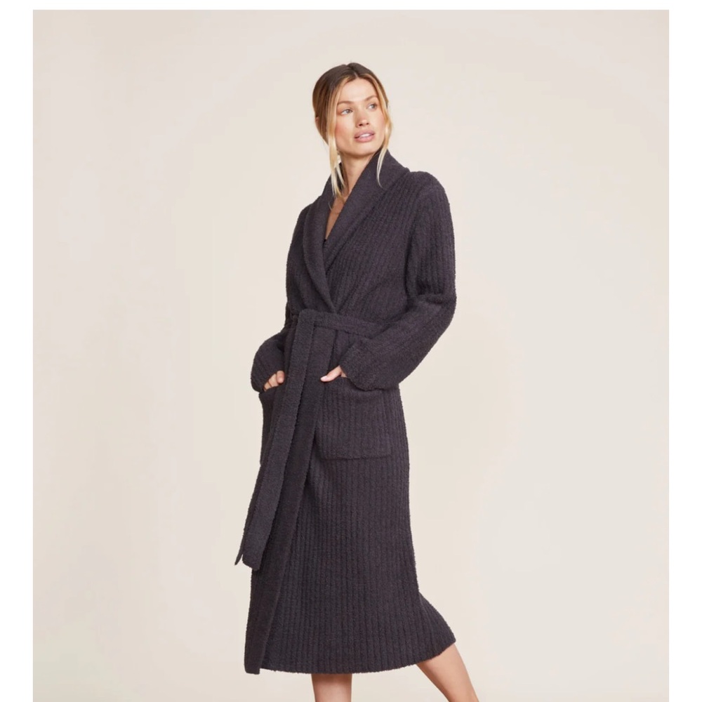 Barefoot Dreams size 3 Cozy Black Knit Robe